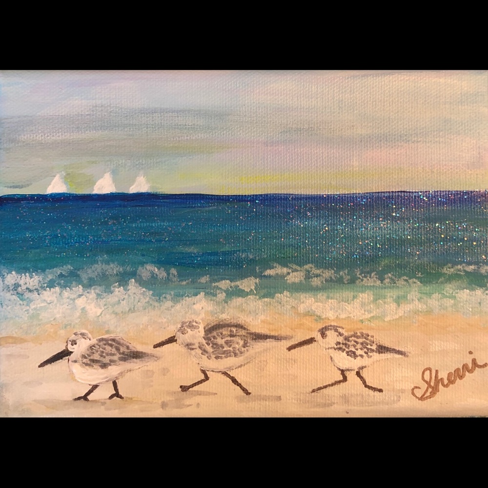 Sandpipers on the Beach